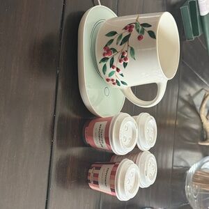 Festive Holiday Mug with Berry Design